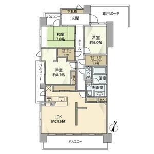 3LDK 間取り図
