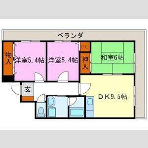 3LDK 間取り図