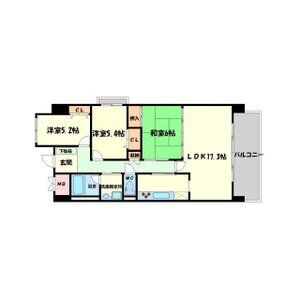 3LDK 間取り図