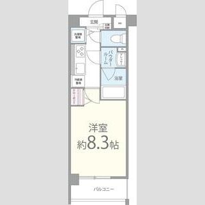 1K 間取り図