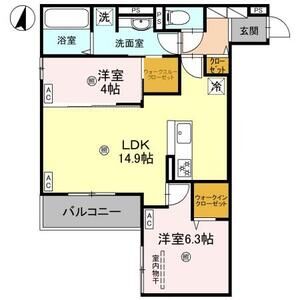 2LDK 間取り図