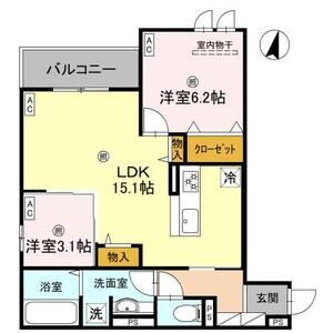 2LDK 間取り図