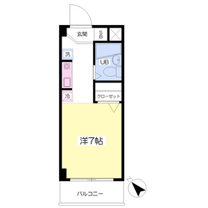ワンルーム 間取り図
