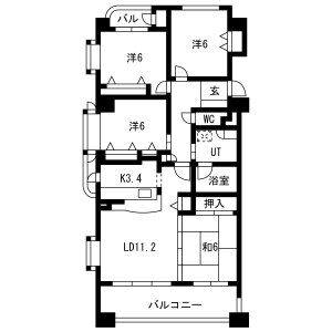 4LDK 間取り図