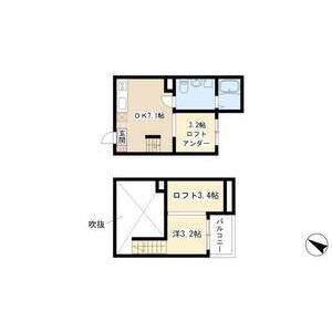 1DK 間取り図