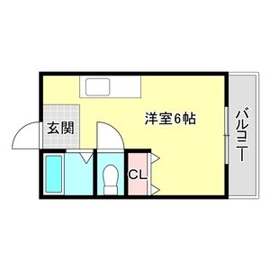 ワンルーム 間取り図