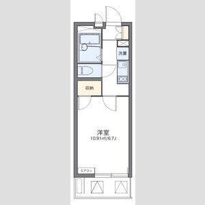 1K 間取り図
