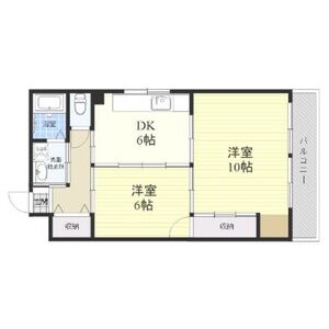 2DK 間取り図