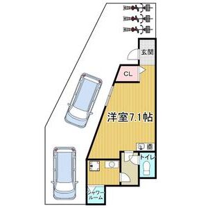 ワンルーム 間取り図