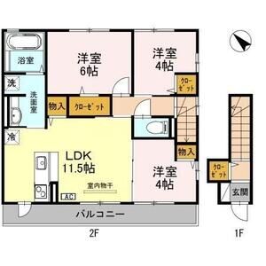 3LDK 間取り図