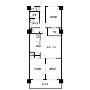 3LDK 間取り図