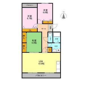 3LDK 間取り図
