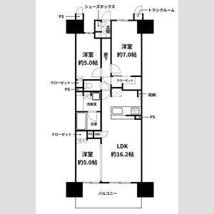 3LDK 間取り図
