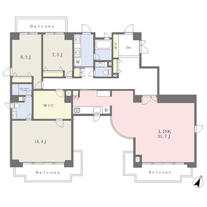 3LDK 間取り図