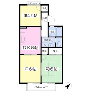 3DK 間取り図