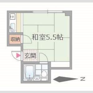 ワンルーム 間取り図