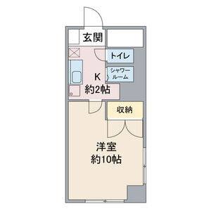 1K 間取り図