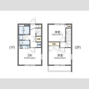 2DK 間取り図