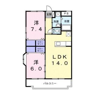 2LDK 間取り図
