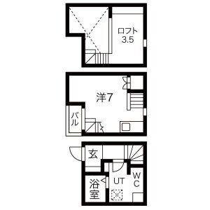 ワンルーム 間取り図