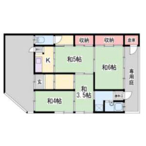 4K 間取り図