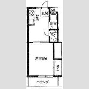 1K 間取り図