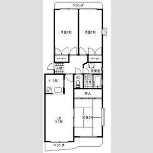 3LDK 間取り図
