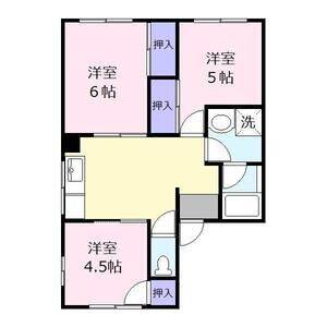 3DK 間取り図