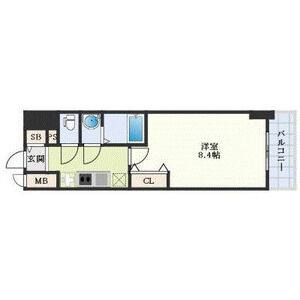 1K 間取り図