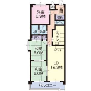 3LDK 間取り図