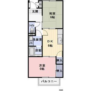 2DK 間取り図