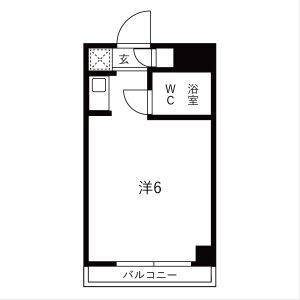 ワンルーム 間取り図
