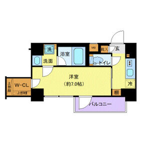 1K 間取り図