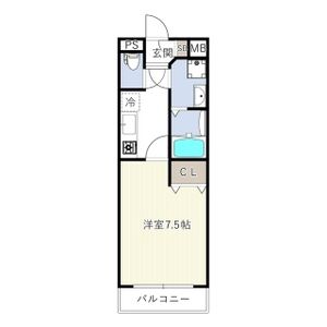 1K 間取り図