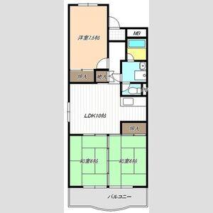 3LDK 間取り図