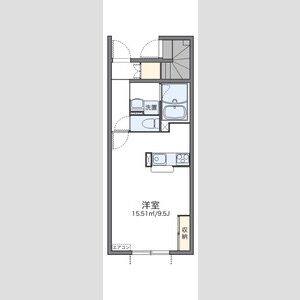 1K 間取り図