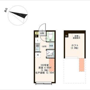 ワンルーム 間取り図