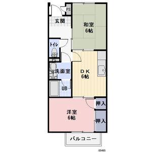 2DK 間取り図
