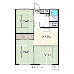 3DK 間取り図