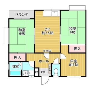 3DK 間取り図