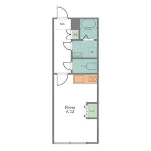 ワンルーム 間取り図