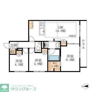 3LDK 間取り図