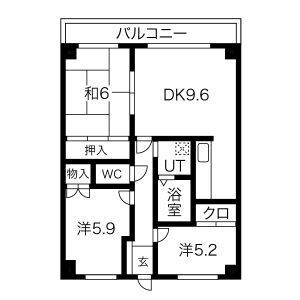 3LDK 間取り図