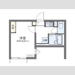 1K 間取り図