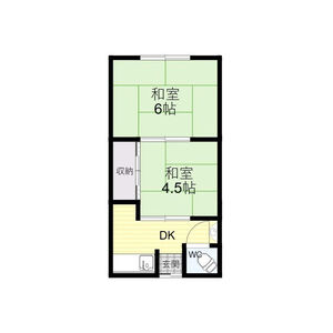 2DK 間取り図