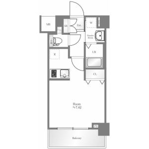 ワンルーム 間取り図