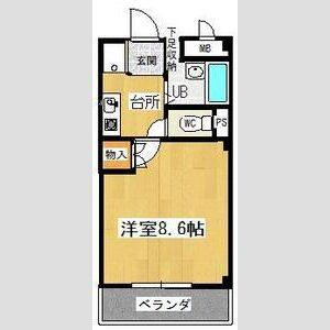 1K 間取り図