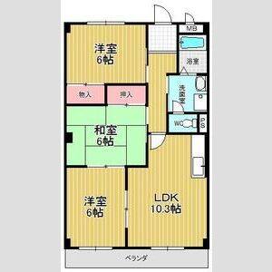 3LDK 間取り図