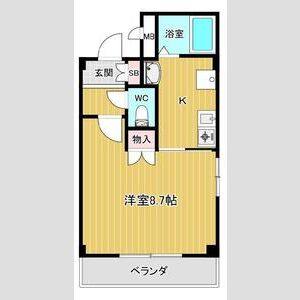 1K 間取り図
