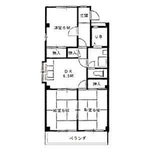 3DK 間取り図
